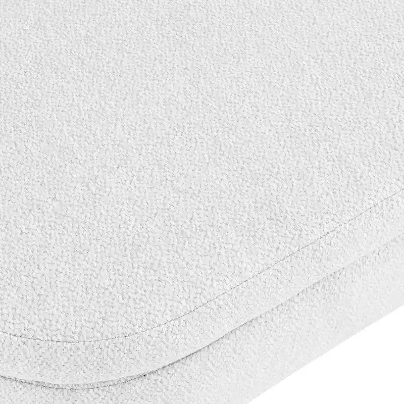 Modern Oval Storage Bench with Wood Legs