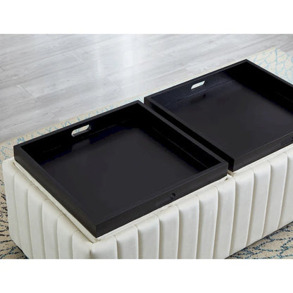 Storage Bench with coffee tray