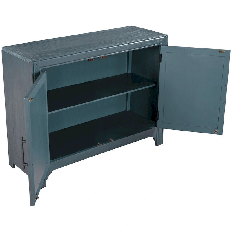 40 Cabinets with Unique Design Doors with 1 Adjustable Shelves,Suitable for Multiple Rooms Such as Living Room and Study Room