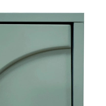 Accent Cabinet Lacquered Wooden Cabinet with 4 Glass Doors Sideboard Buffet Server Cabinet Storage Cabinet, for Living Room