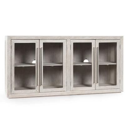 Classic Home Bradley Four Door Sideboard in Whitewash