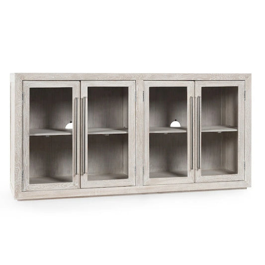 Classic Home Bradley Four Door Sideboard in Whitewash