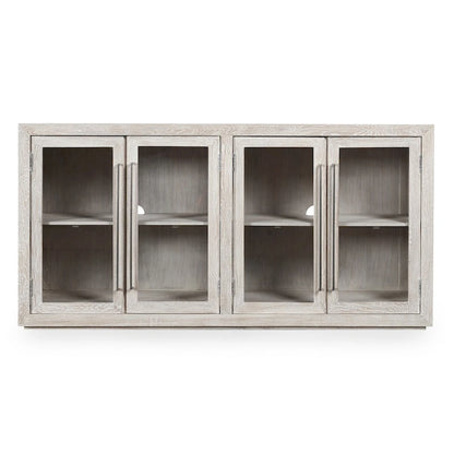 Classic Home Bradley Four Door Sideboard in Whitewash