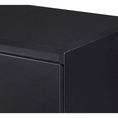 Minimalist & Luxury Cabinet Two Door Sideboard with Gold Metal Legs for Living Room, Dining Room
