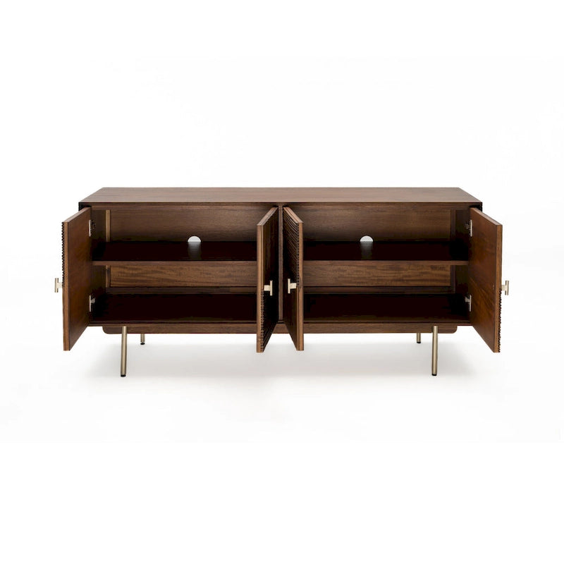 Studio London Drawers Acacia Wood and Rattan Furniture Storage