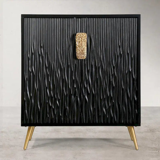 Modern Glam 2-Door Accent Sideboard Entryway Cabinet Storage Dining Room Buffets Credenza Living room