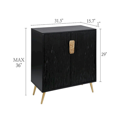 Modern Glam 2-Door Accent Sideboard Entryway Cabinet Storage Dining Room Buffets Credenza Living room