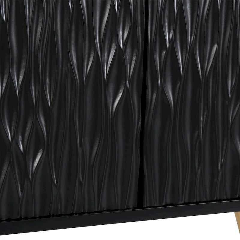 Modern Glam 2-Door Accent Sideboard Entryway Cabinet Storage Dining Room Buffets Credenza Living room