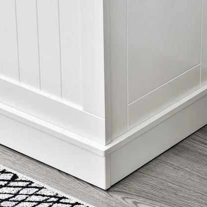 38 3-In-1 Entryway Hall Tree with Storage Bench, Coat Rack with Four Hooks and Shoe Storage, White