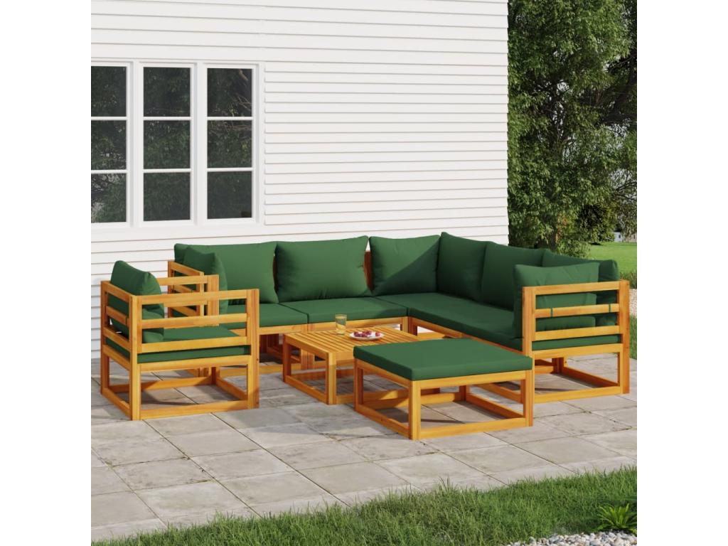 Brown Solid Wood Outdoor Furniture Set - dlz1766461727539