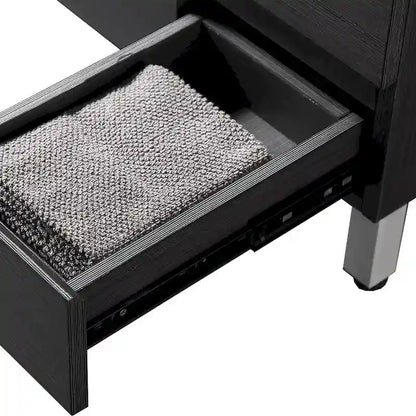 32 inch MDF black bathroom cabinet with sink - 32*32*20.4