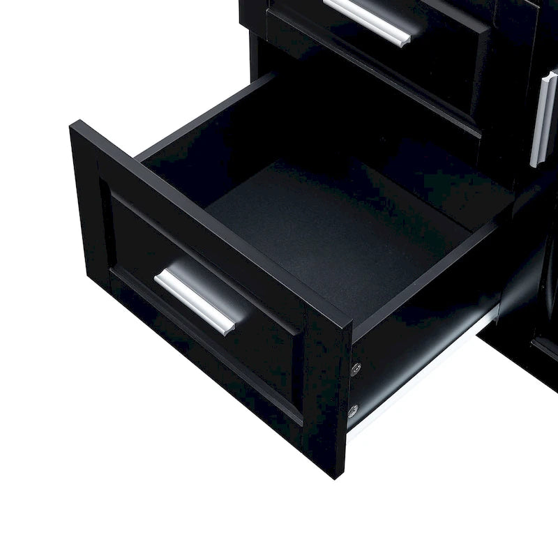 Bathroom Cabinet with Doors - N/A