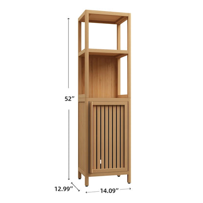 Large Capacity Multifunctional Bamboo Storage Cabinet Furniture