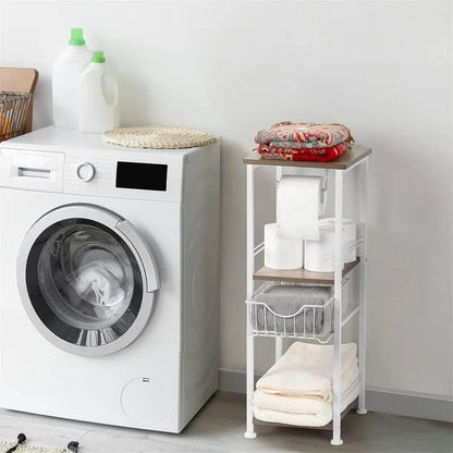 Bathroom Storage Cabinet Freestanding Bathroom Shelf with Drawer - 11D x 10W x 27.99H