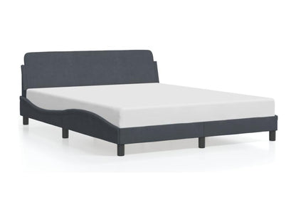 Gray Velvet Mattress, 160 x 200 cm