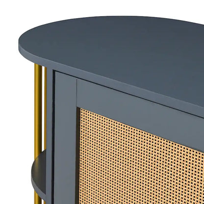 legant Curved Dining Cabinet with Gold Trim