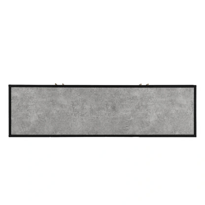 Distinctive Features of A Four-Door Sideboard with Metal and Cross-Leg Design,Suitable for Living Rooms