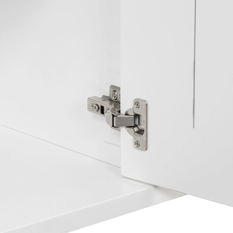 Simple and Atmospheric Solid Wood Veneer Fraxinus Mandschuric Cabinet