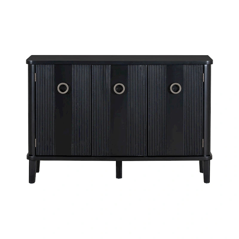 Simple and Atmospheric Solid Wood Veneer Fraxinus Mandschuric Cabinet