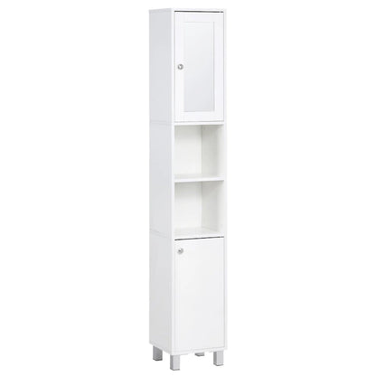 Tall Bathroom Storage Cabinet with Mirror