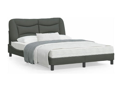 Gray Fabric Bed Frame, 140 x 200 cm