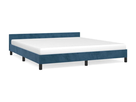 Blue Velvet Bed Frame, 160 x 200 cm