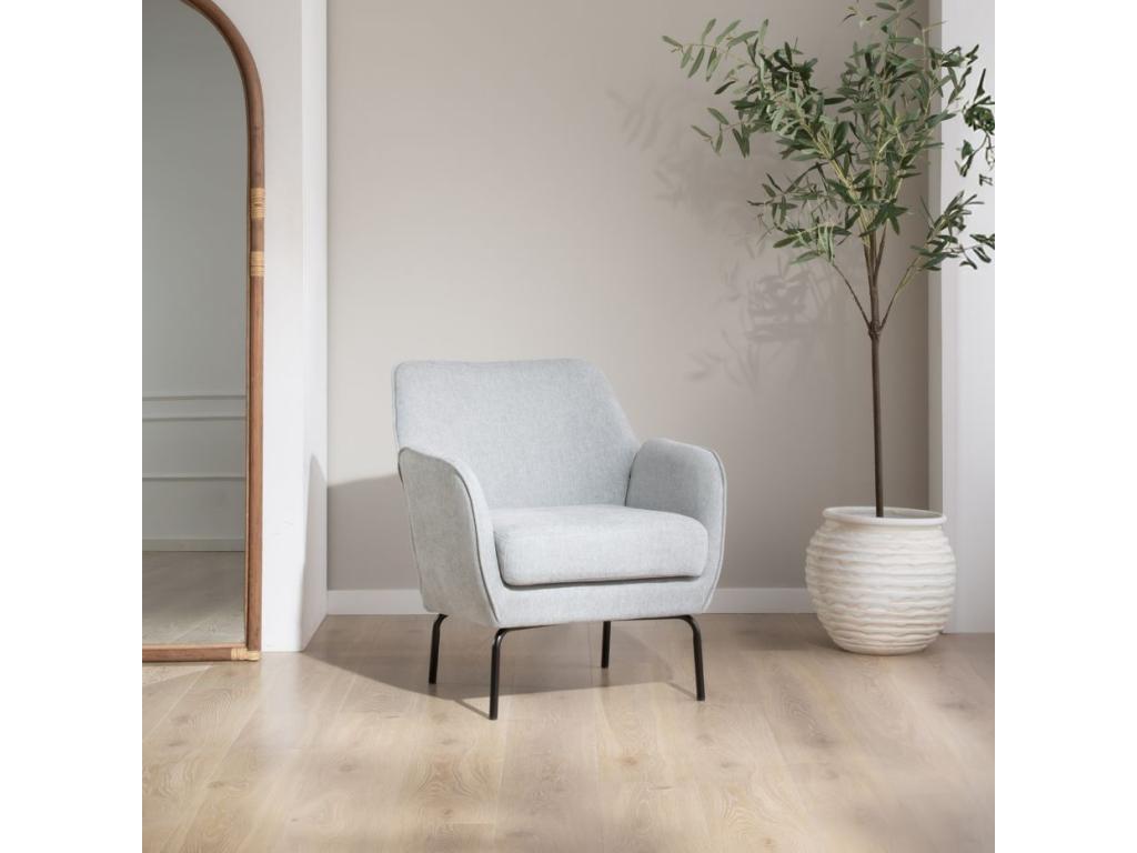 Gray Accent Chair, 76 x 76 cm