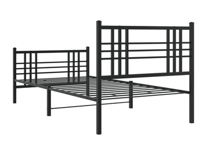 Black Metal Bed Frame, 107 x 203 cm
