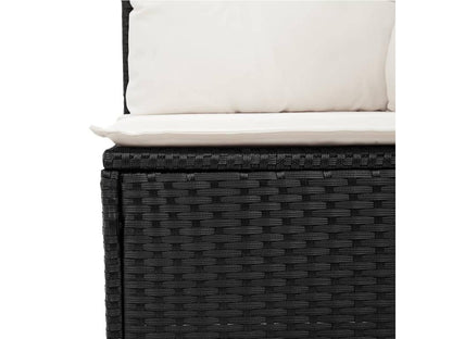 Black Woven Resin Wicker Outdoor Furniture Set - dlz1766461819969