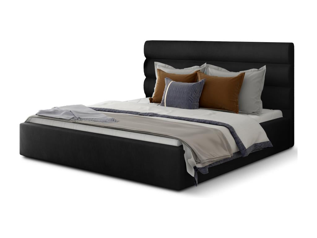 Black Velvet Bed, 200 x 200 cm