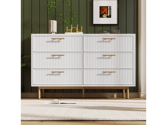 White Metal Dresser, 120 x 40 x 75 cm