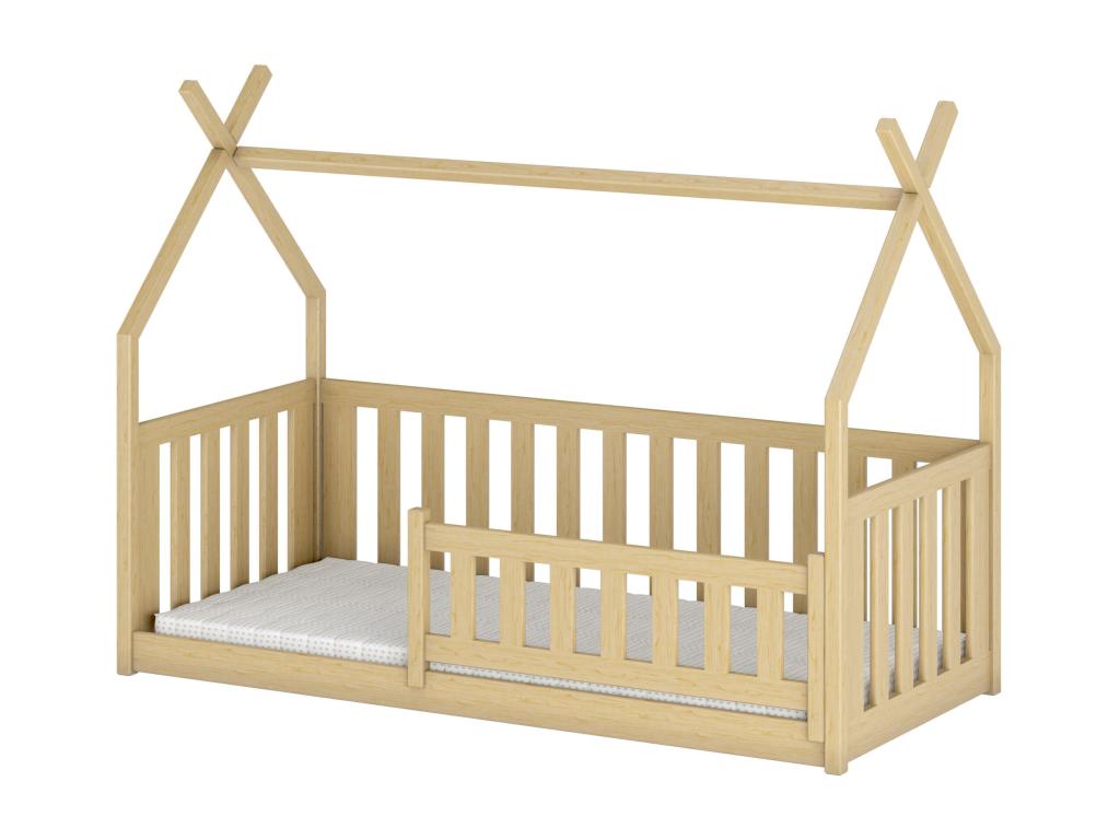 Beige Bed, 80 x 160 cm