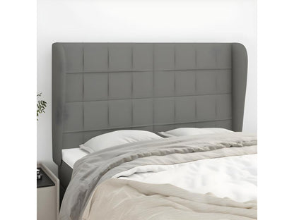 Gray Fabric Bed, 147 x 23 x 118 cm
