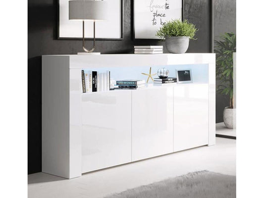 White Sideboard, 155 x 37 x 91.5 cm