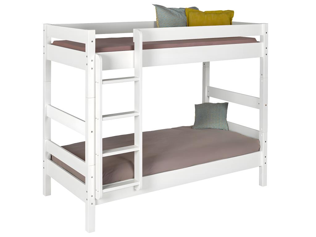 White Solid Wood Mattress, 80 x 190 cm