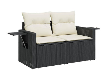 Black Woven Resin Wicker Outdoor Furniture Set - dlz1766461304895
