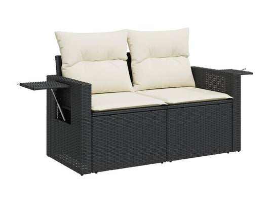 Black Woven Resin Wicker Outdoor Furniture Set - dlz1766461304895