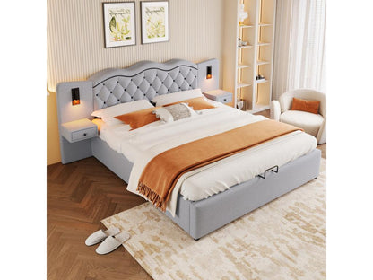 Beige Fabric Mattress, 160 x 200 cm