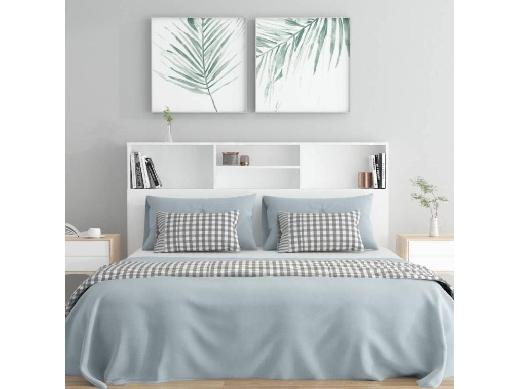 White Bed, 160 x 19 x 103.5 cm