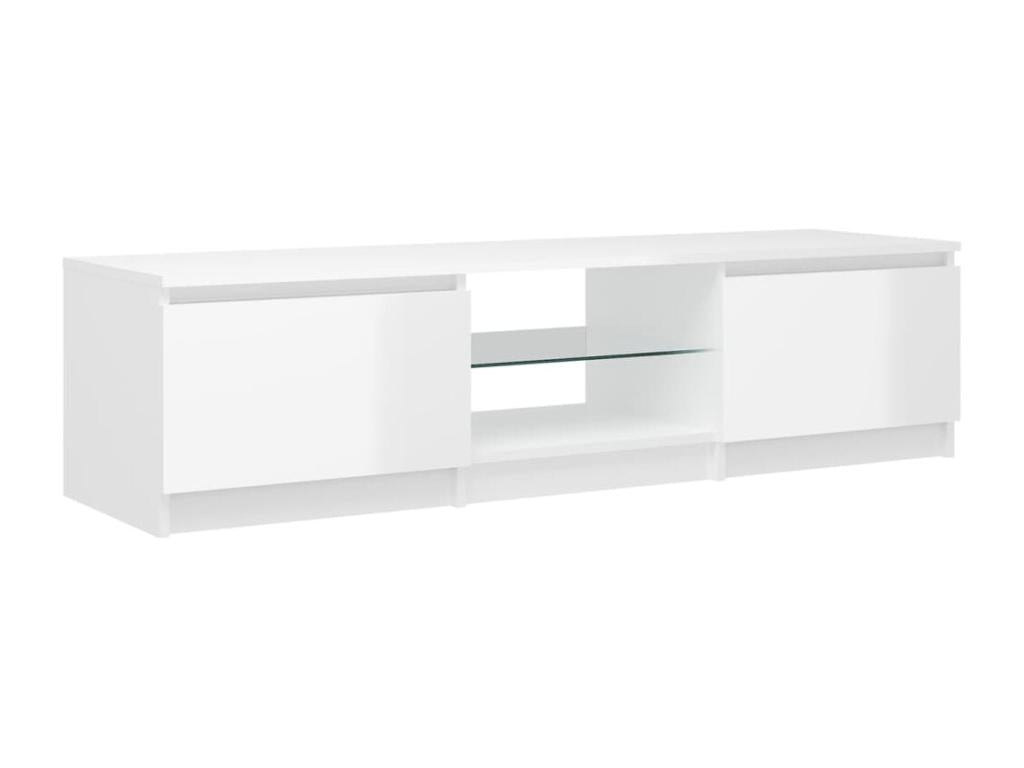 White TV Stand, 140 x 40 x 35.5 cm