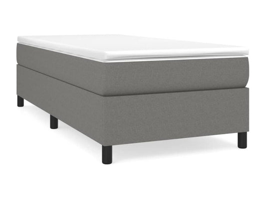 Gray Fabric Bed, 90 x 190 cm