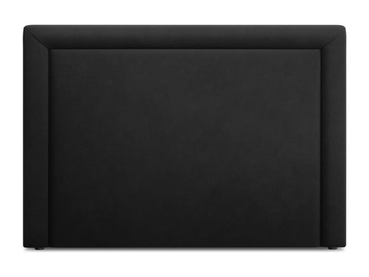 Black Velvet Bed, 160 x 8 x 120 cm