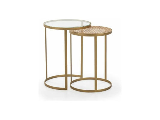 Gold Metal Side Table