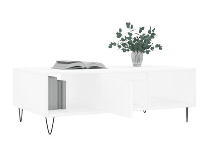 White Engineered Wood Coffee Table, 104 x 60 x 35 cm