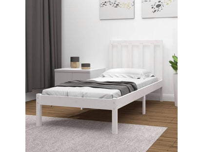 White Pine Wood Bed Frame, 90 x 190 cm
