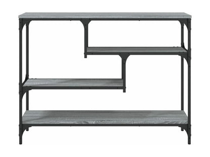 Gray Engineered Wood Table, 100 x 30 x 75 cm