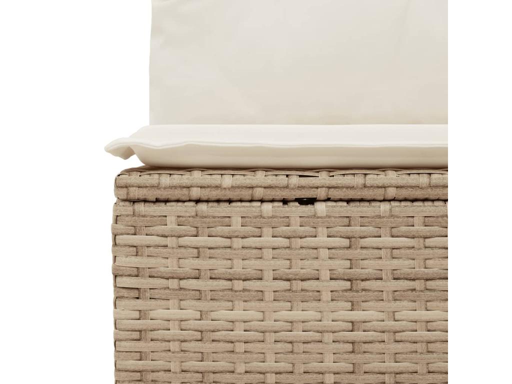 Beige Woven Resin Wicker Outdoor Furniture Set - dlz1766461508657