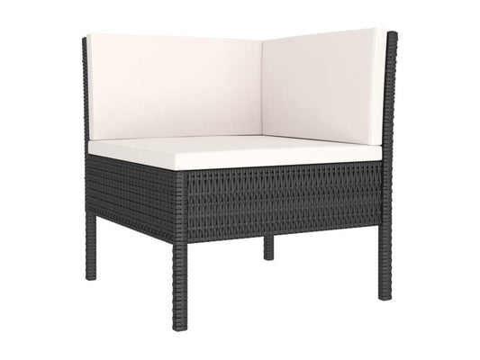 Black Woven Resin Wicker Outdoor Furniture Set - dlz1766461361379