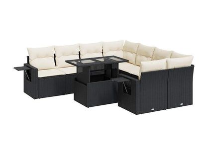 Black Woven Resin Wicker Outdoor Furniture Set - dlz1766461032878