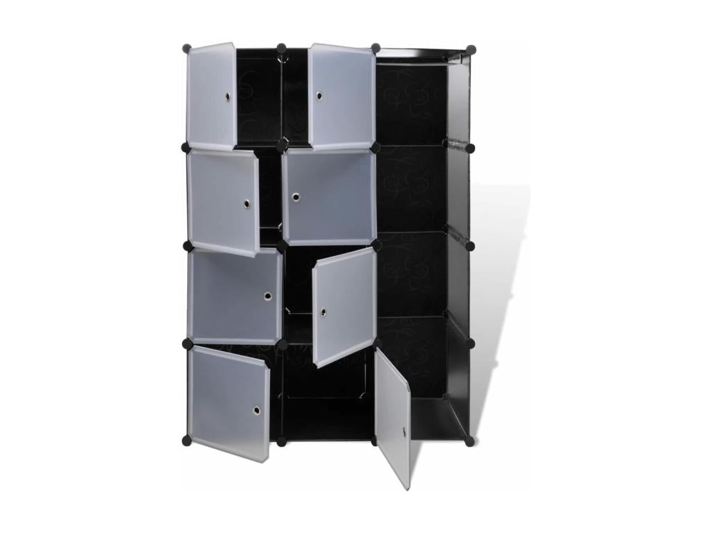 Black Wardrobe, 109 x 36.5 x 143 cm